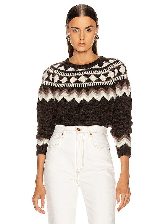 Nili Lotan Fair Isle Sweater Size XS/S