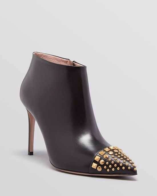 Gucci Studded Cap Toe Booties - Size 38