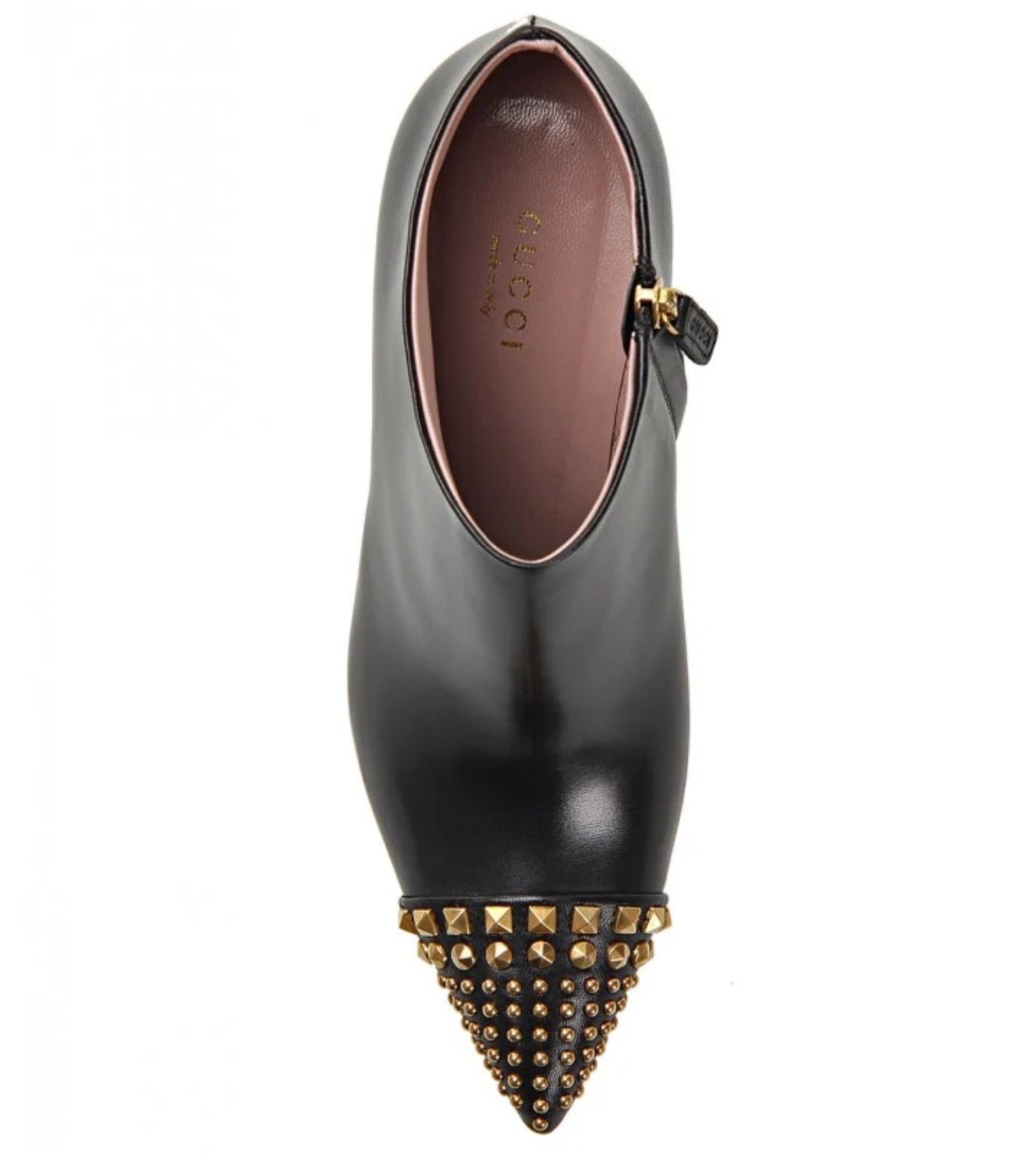 Gucci Studded Cap Toe Booties - Size 38