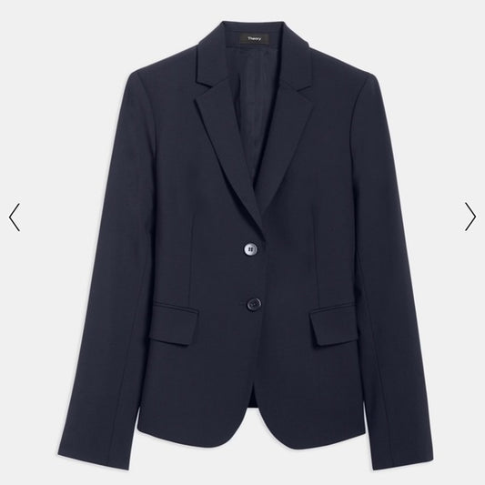 Theory Carissa Deep Navy Classic Blazer BNWT - Size 6