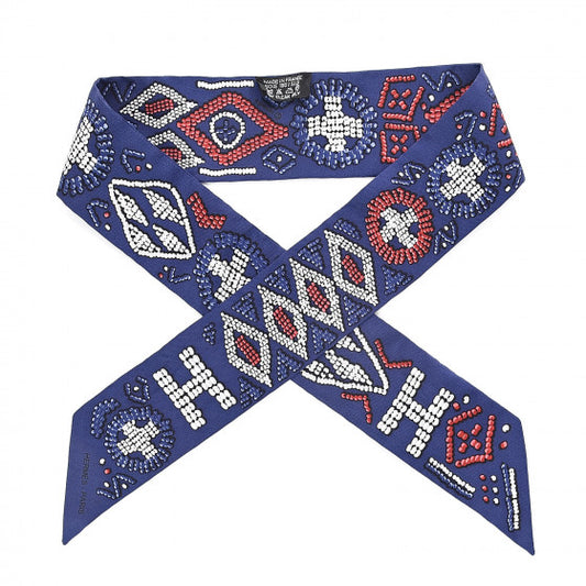 Hermes Twilly - Navy/White/Red