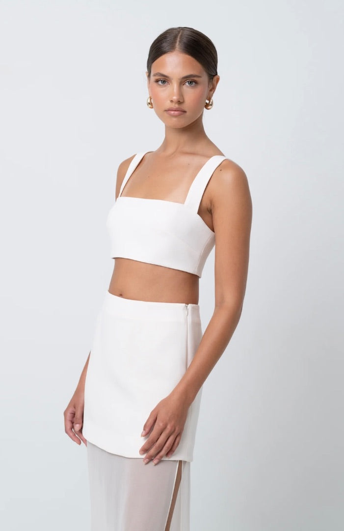 Bamburie Classic Crop Top Ivory 4