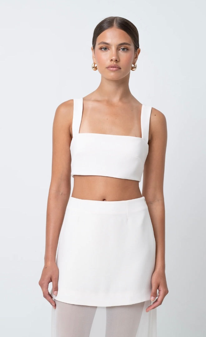 Bamburie Classic Crop Top Ivory 4