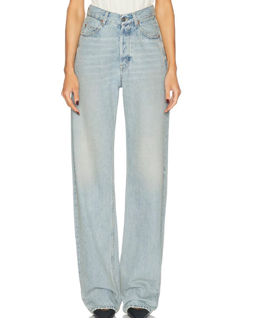 Saint Laurent High Waisted Wide Leg Jean 25