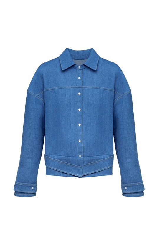 Harry MacMillian Criss Cross Denim Jacket S