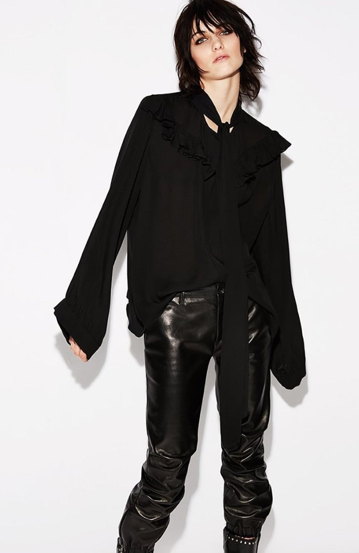 Nili Lotan Leather Jogger 0