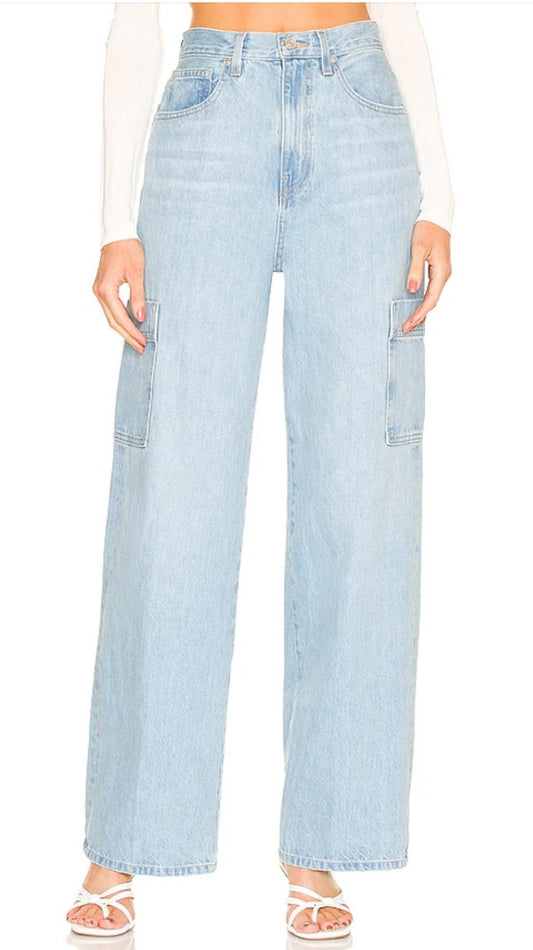 FRAME Genoa High Rise Baggy Pocket Jean 26