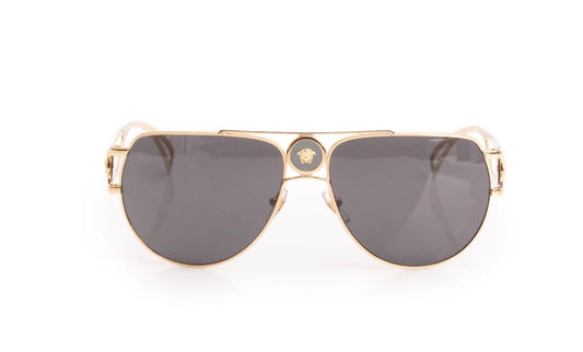 Versace Gold Tone Metal Medusa Aviator