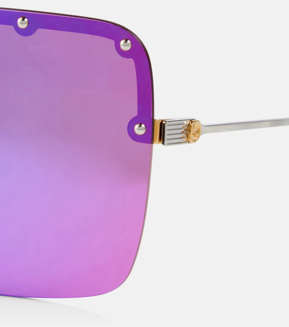 Gucci Square Aviator Sunglasses