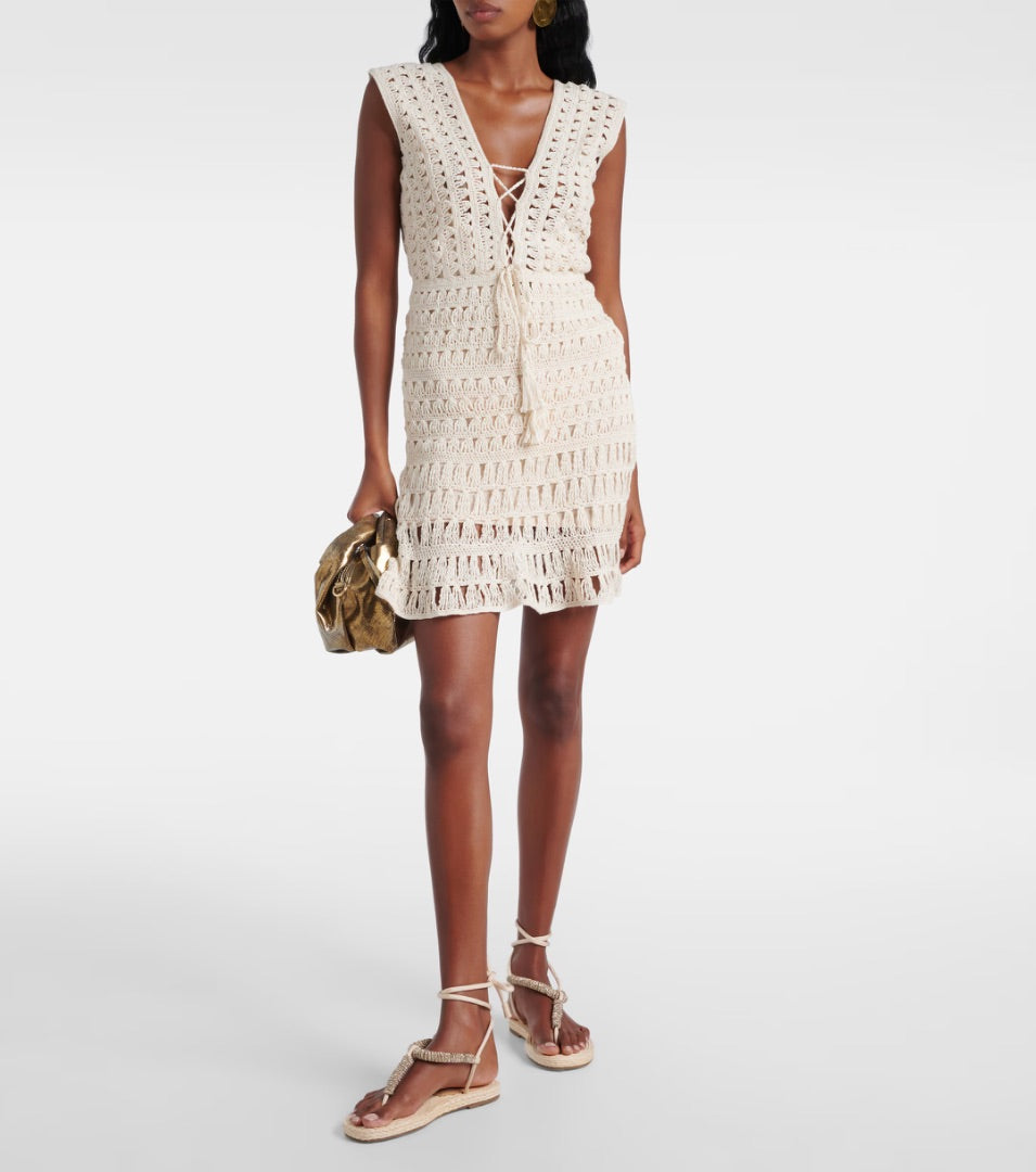 Anna Kosturova Jennifer Crochet Dress S