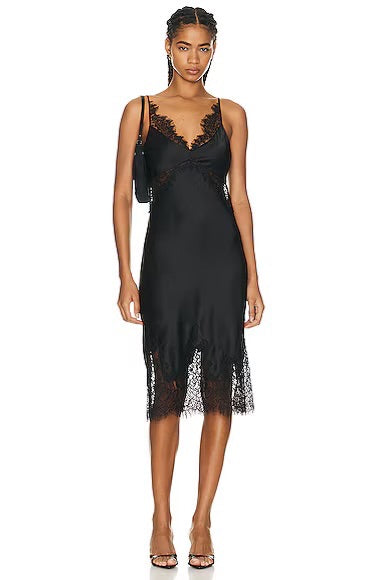 L’Agence Scotlyn Lace Trim Mini Dress 6