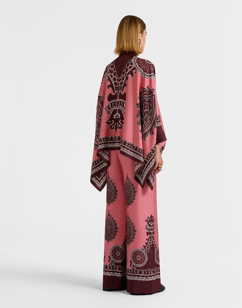 LA Double J Foulard Shirt & Palazzo Pant in Oltranrno SET - Size Small