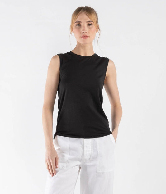 Nili Lotan Black Muscle Tee S