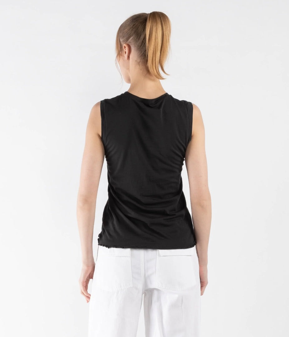 Nili Lotan Black Muscle Tee S