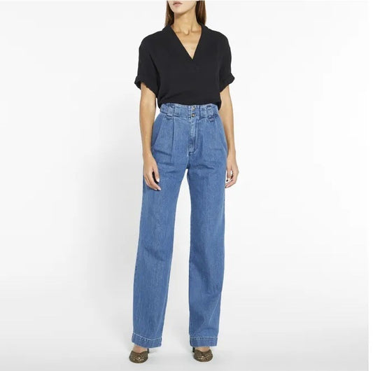 Xirena Black Avery Cotton Muslin top S