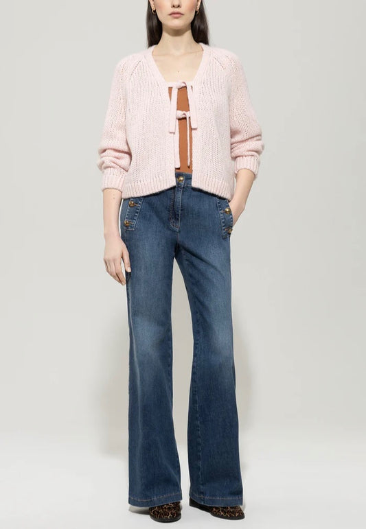 Luisa Cerano Cardigan with bows 36