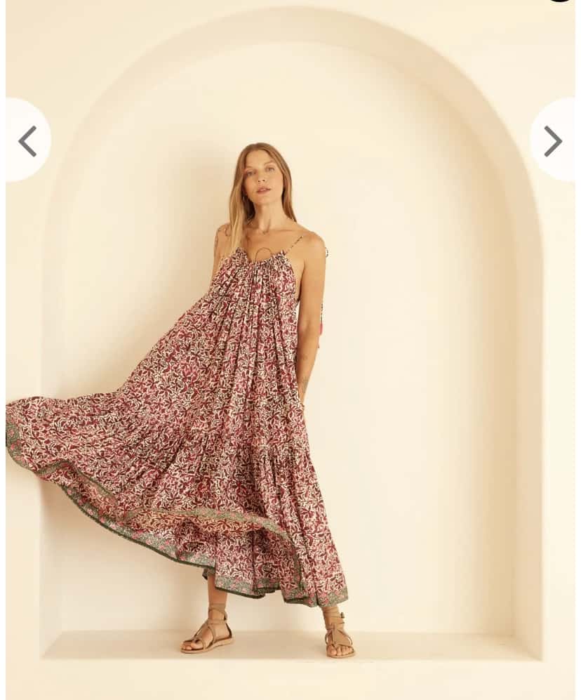 Natalie Martin Marlien Maxi Dress in Watermelon Gloriosa Print BNWT - Size M (Fits M/L)