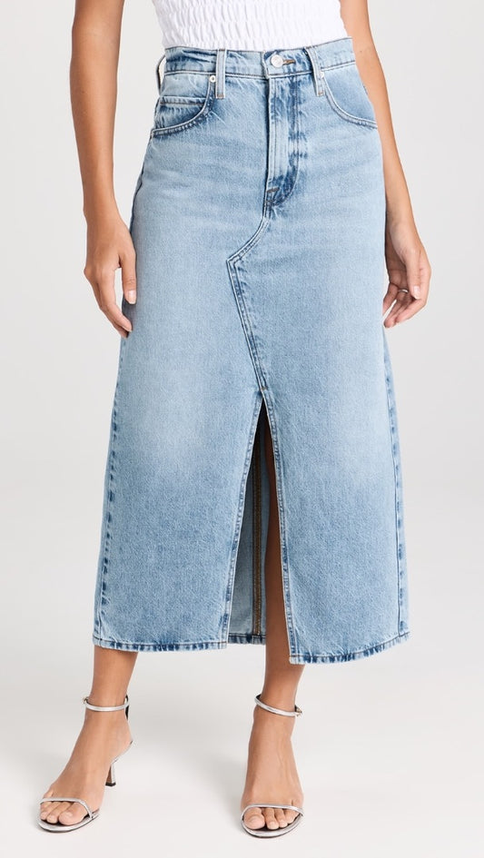 FRAME Midaxi Denim Skirt 27