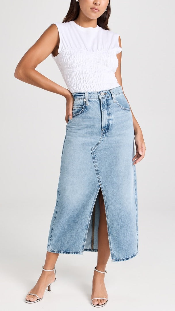 FRAME Midaxi Denim Skirt 27