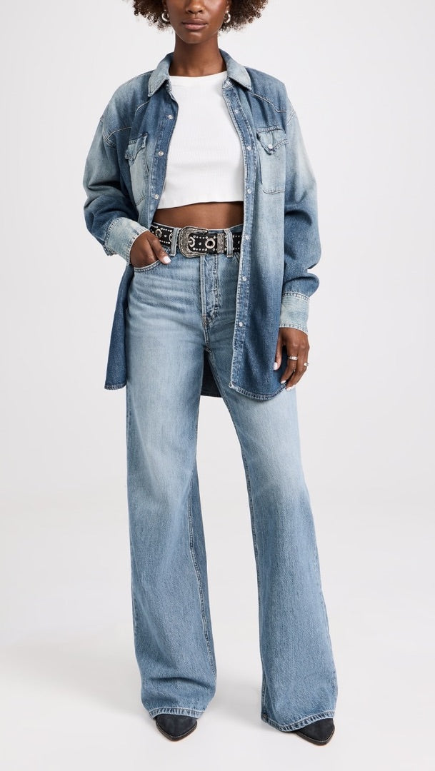 Re/Done 70’s Ultra High Rise Wide Leg 25 (fits 26/27)