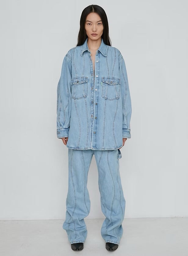 Haikure Octavia Wave Blue Sea Jacket S (oversized)