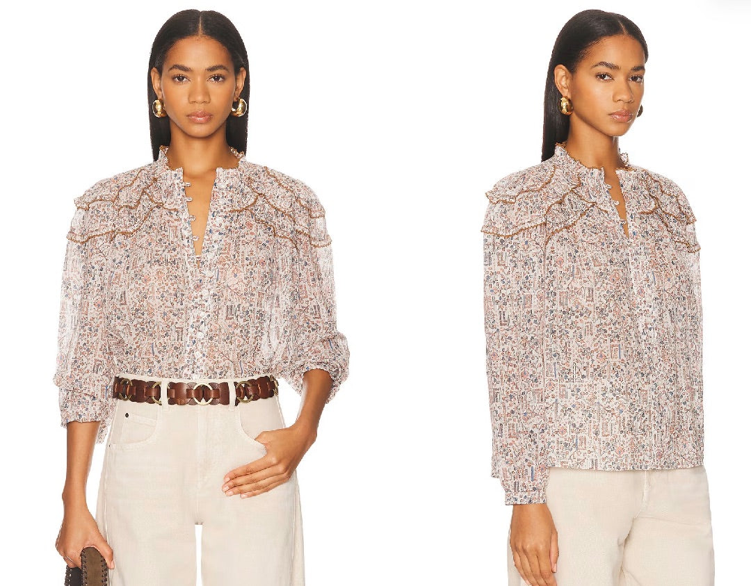 Isabel Marant Etoile Christa Top Ecru 38