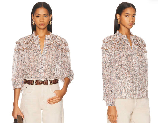 Isabel Marant Etoile Christa Top Ecru 38