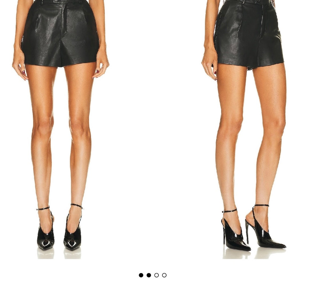 Nili Lotan Cassie Leather shorts 2
