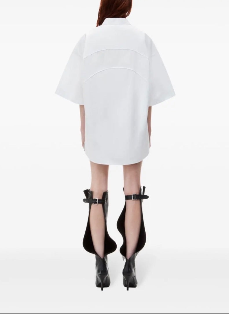 Alexander Wang Short Sleeve Shirtdress XS