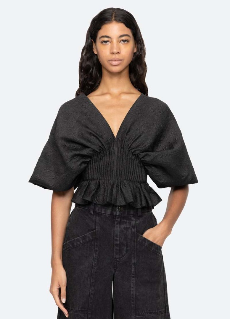 SEA Elegi Gathered Top 6 BNWT