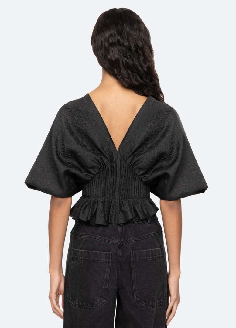 SEA Elegi Gathered Top 6 BNWT
