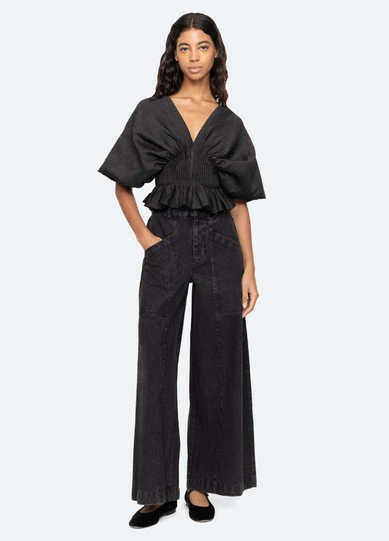 SEA Elegi Gathered Top 6 BNWT