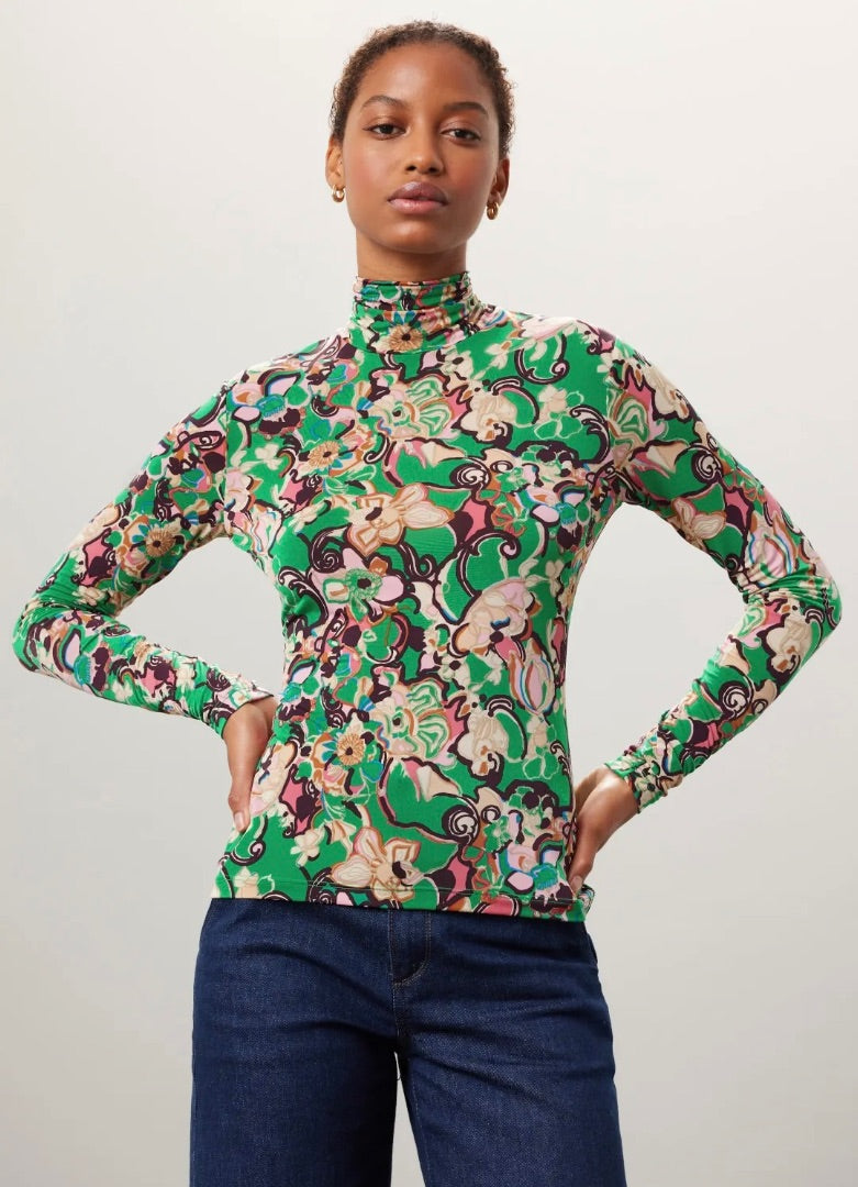 ALC James Floral Mock Neck S