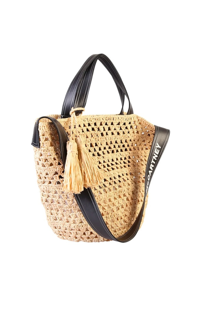 Stella McCartney Woven Tassel Detail Tote Bag