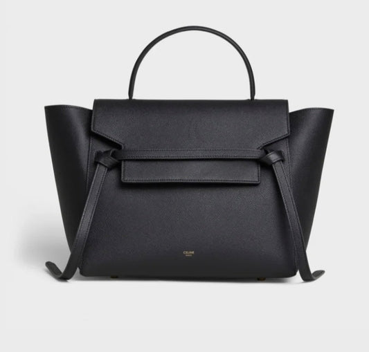 Celine Black Belt Bag
