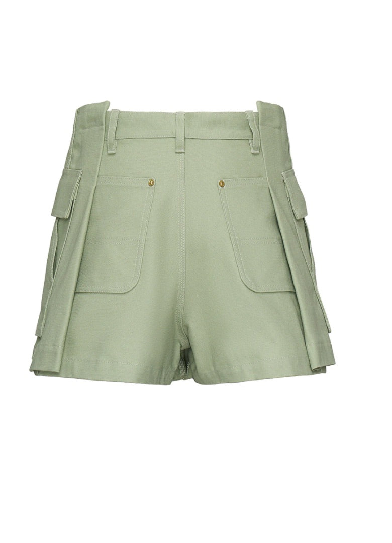 Sacai x Carhartt WIP Duck Skort in Light Green - Size 2