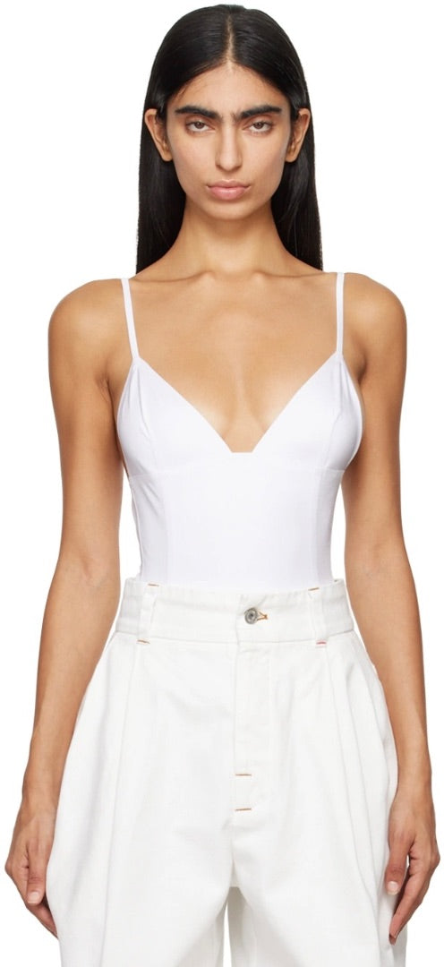 Jacquemus White LA Casa Bodysuit S