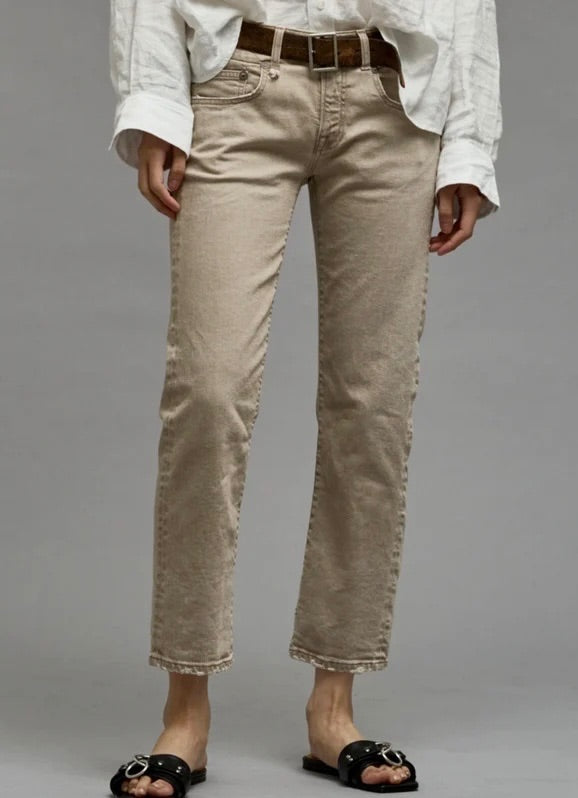 R13 Boy Stretch Khaki Denim 26