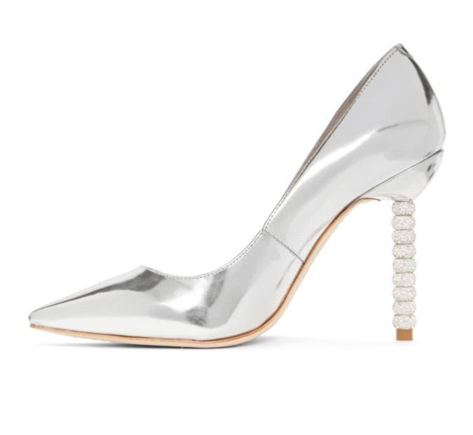 Sophia Webster Metallic Coco Crystal Heels 37.5