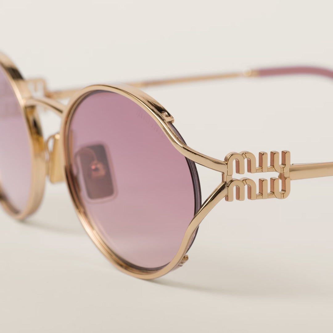 Miu Miu Beg Pink Sunglasses