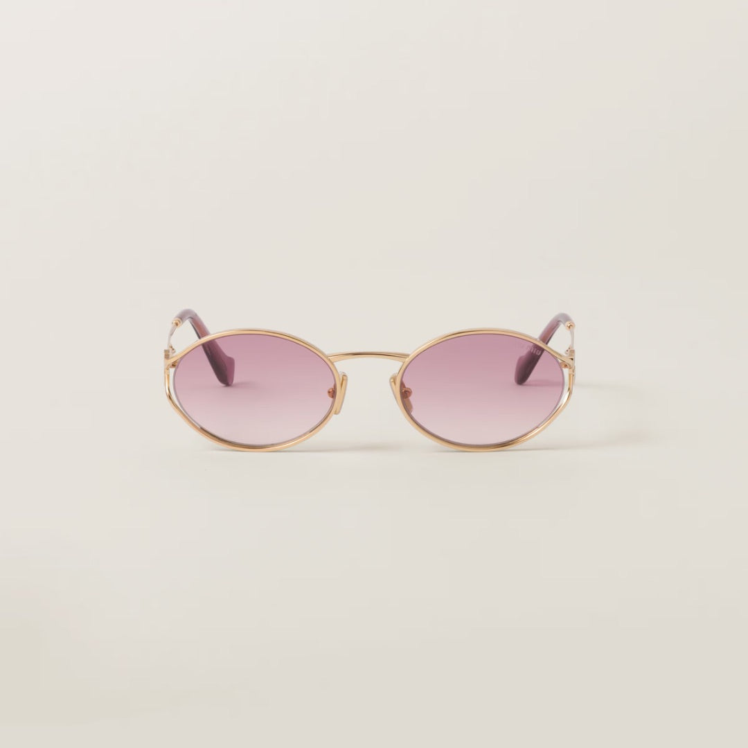 Miu Miu Beg Pink Sunglasses