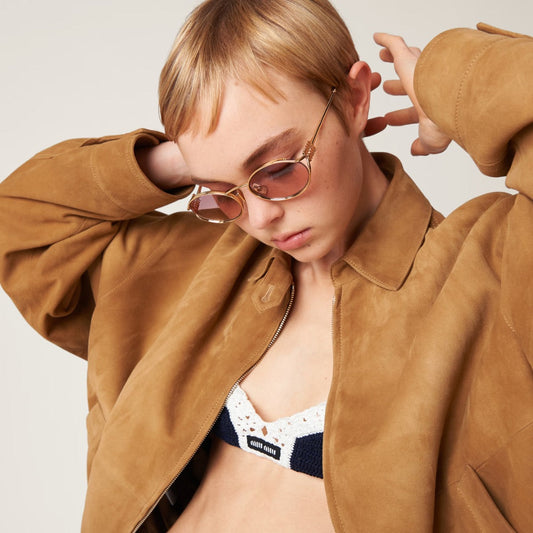 Miu Miu Beg Pink Sunglasses
