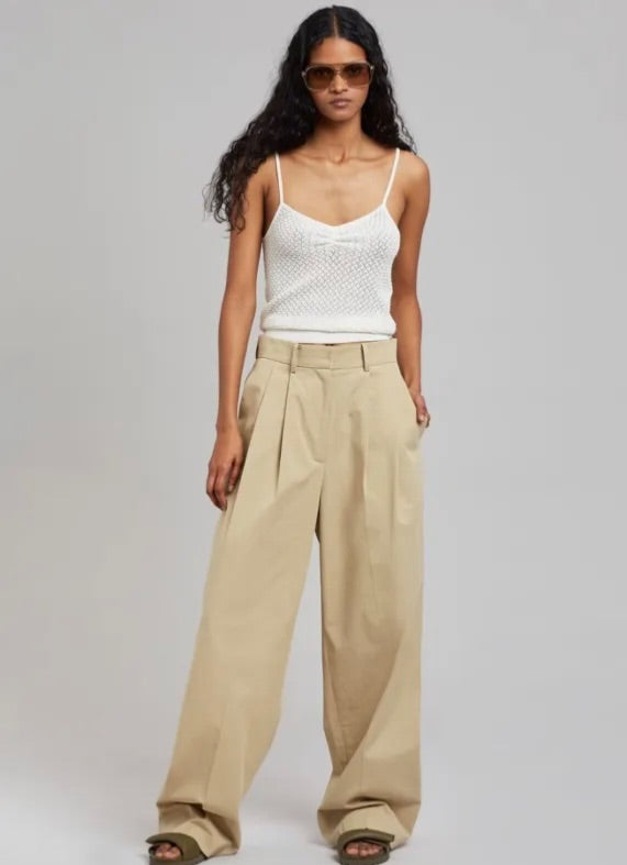 The Frankie Shop Tansy Cotton Trouser XS