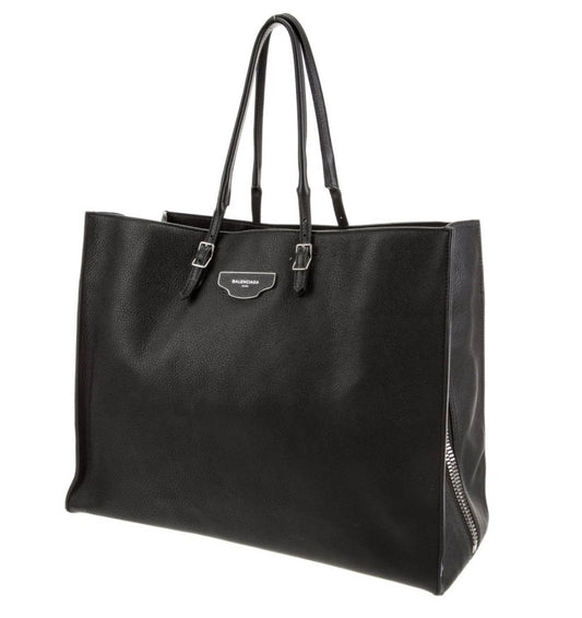 Balenciaga Black Papier A6 Zip Around Bag