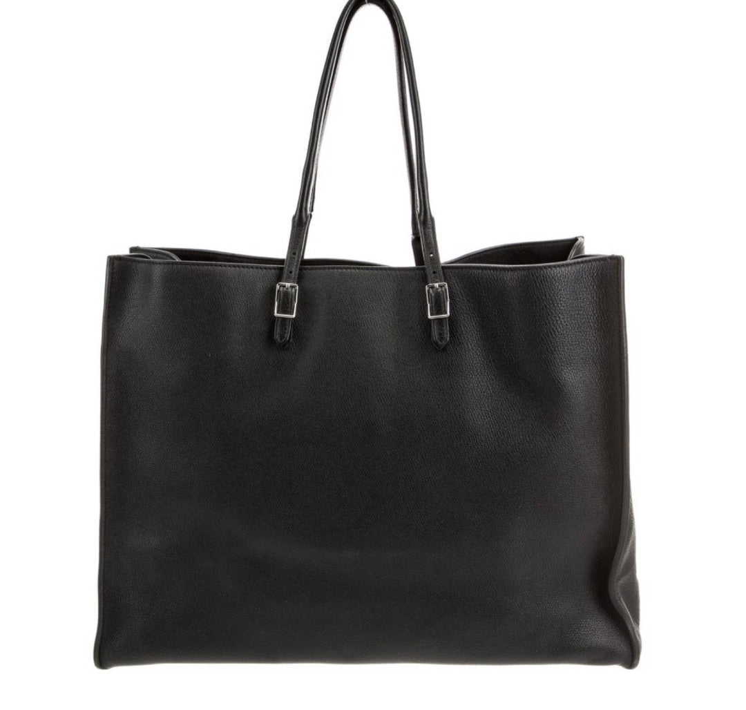 Balenciaga Black Papier A6 Zip Around Bag