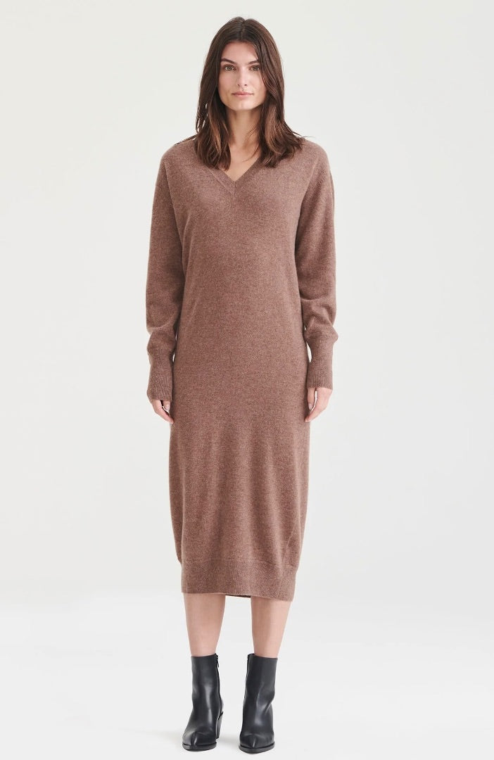 Naadam Signature Cashmere Dress Latte S