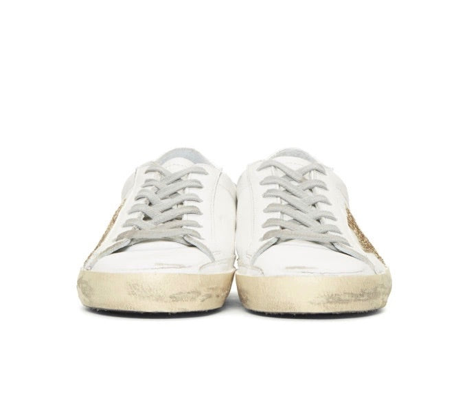 Golden Goose Gold Glitter Superstar Sneaker 38