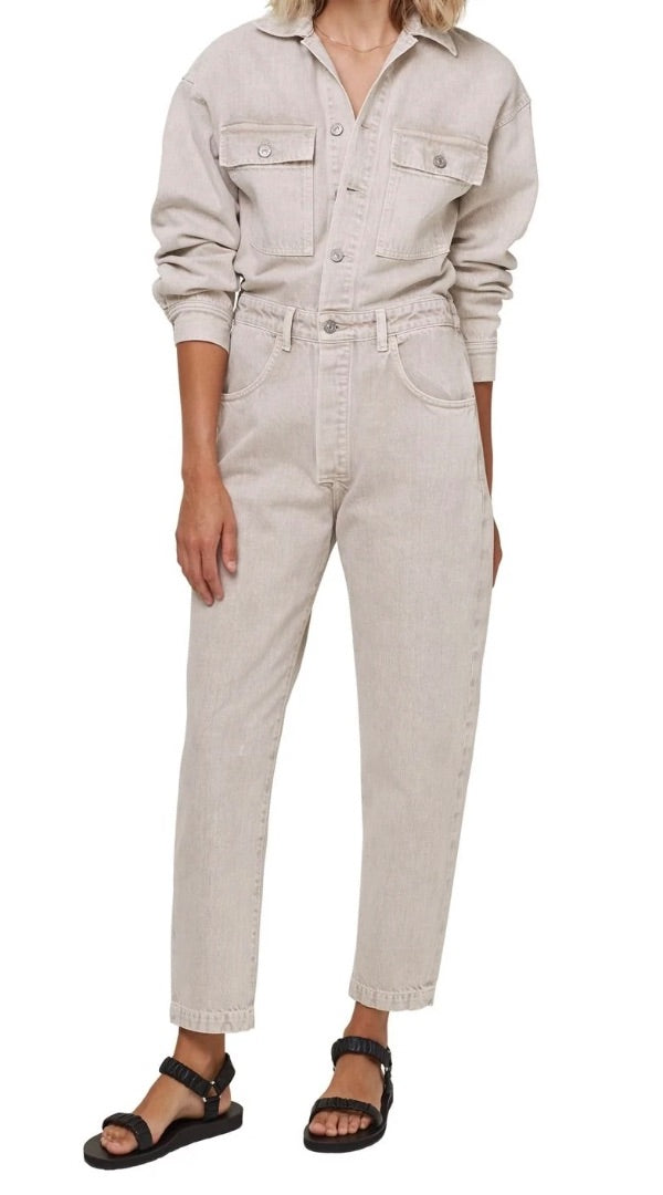Citizens of Humanity Liu Denim Straight Leg Jumpsuit Small
