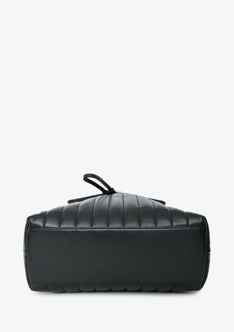 Saint Laurent Black Leather Medium LouLou Backpack