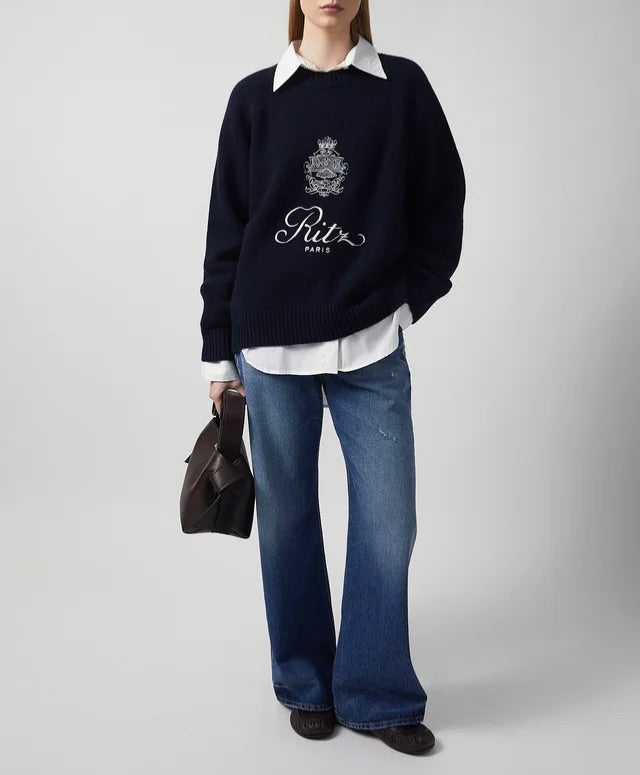FRAME Ritz Paris Cashmere Sweater BNWT S
